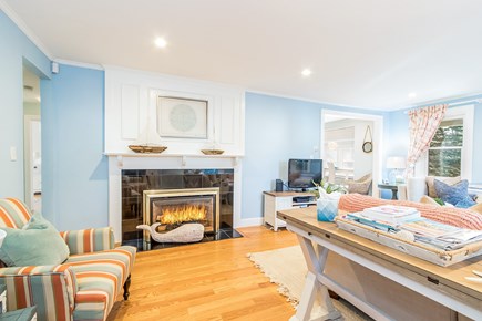 Yarmouth Cape Cod vacation rental - Fireplace in living room
