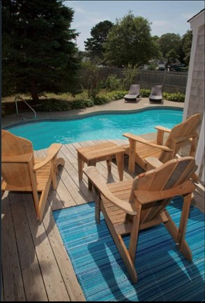 Yarmouth Cape Cod vacation rental - View of Pool from Deck