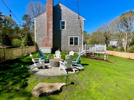 Yarmouth Port Cape Cod vacation rental - Stone Fire Pit with Adirondack Chairs