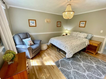 Yarmouth Port Cape Cod vacation rental - Bedroom 4 on the Main Level, has a Queen Bed and Lazy-boy