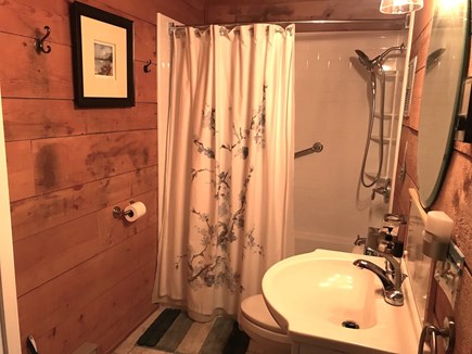 Wellfleet Cape Cod vacation rental - First Floor - Updated Bathroom with Tub & Shower