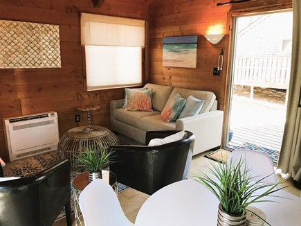 Wellfleet Cape Cod vacation rental - Living Room to Entry Deck