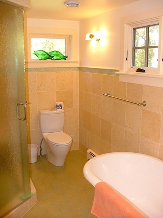 Orleans Cape Cod vacation rental - Ensuite bath with lovely soaking tub & beautiful tilework