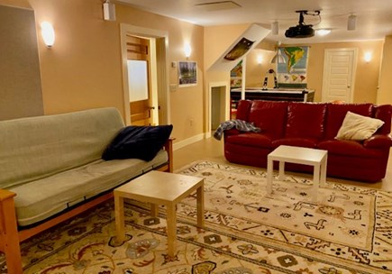 Orleans Cape Cod vacation rental - Lower level game room with home theater & air hockey