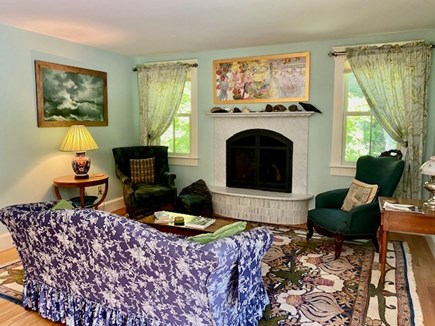 Orleans Cape Cod vacation rental - Sweet Living Room with gas fireplace