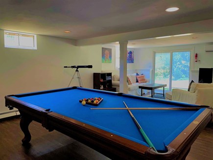 Brewster Cape Cod vacation rental - Easy access to backyard from the lower level recreation space - 671 Great Fields Rd Brewster Cape Cod - Beach Glass - New England Vacation Rentals