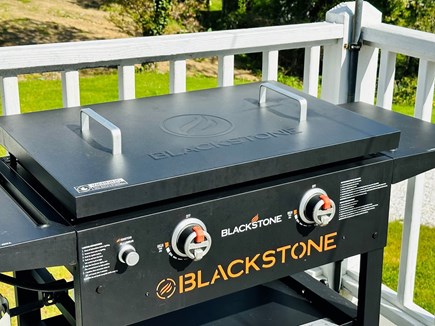Brewster Cape Cod vacation rental - Enjoy the bonus of the Blackstone griddle for your culinary adventures - 671 Great Fields Rd Brewster Cape Cod - Beach Glass - New England Vacation Re
