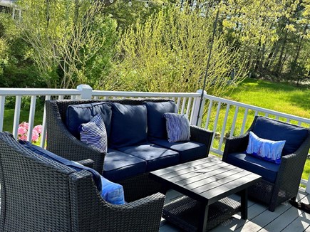 Brewster Cape Cod vacation rental - Seating area on deck - 671 Great Fields Rd Brewster Cape Cod - Beach Glass - New England Vacation Rentals