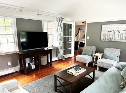 Brewster Cape Cod vacation rental - Alongside the expansive deck is the large family room which occupies it's own wing off of the living/dining area - 671 Great Fields Rd Brewster Cape C