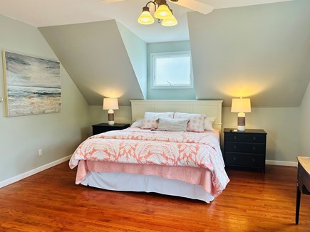 Brewster Cape Cod vacation rental - Bedroom #1 provides a King sized bed, walk in closet and seating area - 671 Great Fields Rd Brewster Cape Cod - Beach Glass - New England Vacation Ren