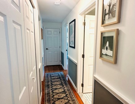 Brewster Cape Cod vacation rental - Back in the main living space, past the kitchen, you will find three more bedrooms off of the hallway - 671 Great Fields Rd Brewster Cape Cod - Beach