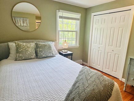 Brewster Cape Cod vacation rental - Bedroom #4 on main level with Queen sized bed and closet - 671 Great Fields Rd Brewster Cape Cod - Beach Glass - New England Vacation Rentals