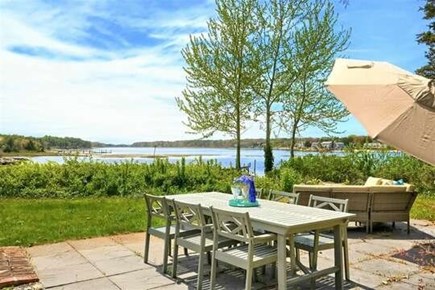 South Dennis Cape Cod vacation rental - View of Bass River from back patio
