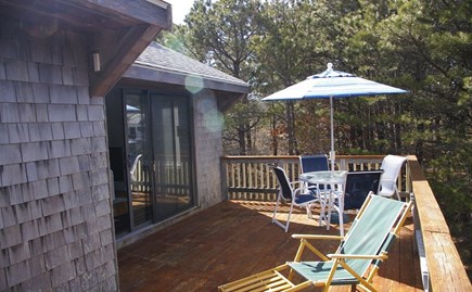 Eastham Cape Cod vacation rental - Deck with table & chairs