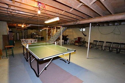 Yarmouth, Sandy Pond Escape Cape Cod vacation rental - Full basement with pingpong table