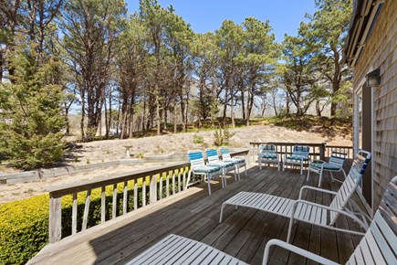 Eastham, Sunset House Cape Cod vacation rental - Spacious deck accessible from the kitchen