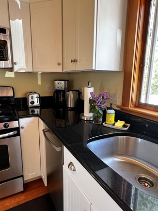 Dennis Cape Cod vacation rental - Full kitchen with gas stove, coffee pot, toaster, etc.