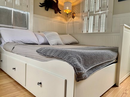 West Yarmouth Cape Cod vacation rental - Day bed with comfortable memory foam mattress pulls out to a king