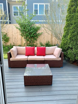 West Yarmouth Cape Cod vacation rental - Relax on the deck after a day on the beach or out exploring.