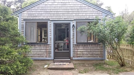 Harwich Cape Cod vacation rental - Come into our fenced-in yard to the spacious sunroom.