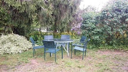 Harwich Cape Cod vacation rental - Use the grill for outdoor meals under beautiful wisteria.