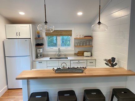 Brewster Cape Cod vacation rental - Brand new kitchen with inviting breakfast bar.
