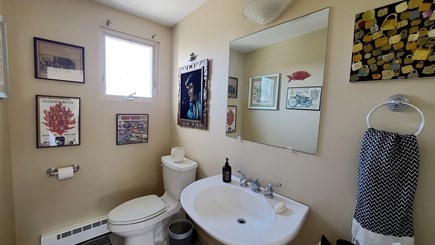 Truro Cape Cod vacation rental - Half bath off kitchen on main floor