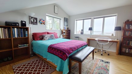 Wellfleet Cape Cod vacation rental - Second floor bedroom with queen bed and harbor views