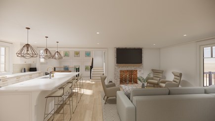 Eastham Cape Cod vacation rental - Rendering of new interior (actual finished interior may differ)