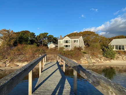 East Falmouth - Seacoast Shore Cape Cod vacation rental - Rear of property from dock
