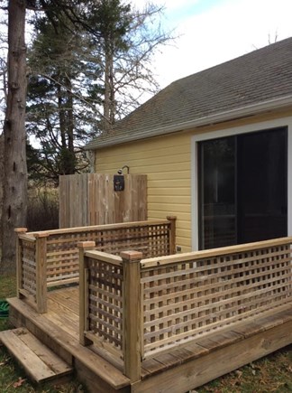 East Dennis Cape Cod vacation rental - Deck and outdoor shower