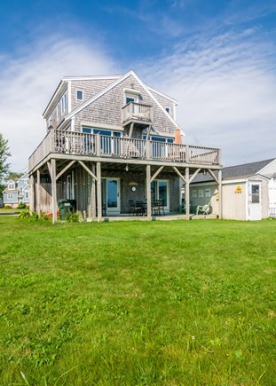 Sandwich Cape Cod vacation rental - 3 levels of deck on the water side