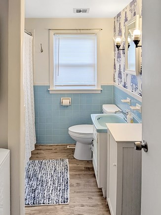 South Dennis Cape Cod vacation rental - Full Bath with Tub, Shower and Stacked Washer / Dryer