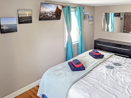 South Dennis Cape Cod vacation rental - Bedroom with King Bed and Roku Smart TV