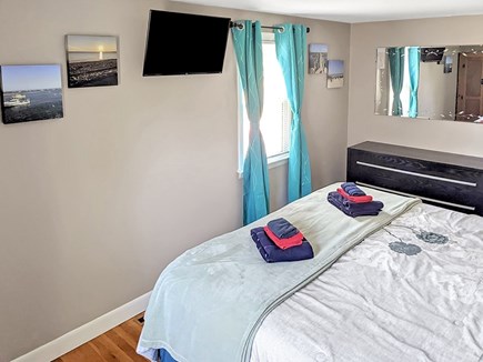 South Dennis Cape Cod vacation rental - Bedroom with King Bed and Smart TV