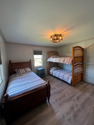 Tea Ticket Falmouth Cape Cod vacation rental - Second Bedroom with bunk beds and twin with trundle.