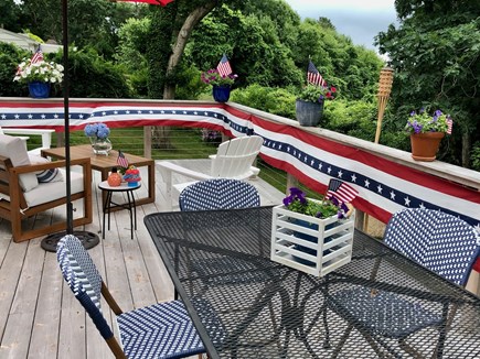 Marion MA vacation rental - Deck dining