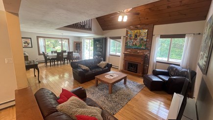 North Falmouth Cape Cod vacation rental - Large Open Living Room/Dining Areas