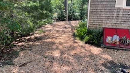 East Falmouth, Hatchville  Cape Cod vacation rental - Freshly Landscaped!  Easy to host a Firepit and Relax in the Yard