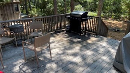 East Falmouth, Hatchville  Cape Cod vacation rental - Large Private Deck in Rear with Gas Grill