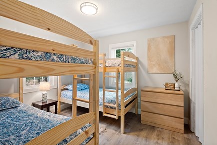Dennis Cape Cod vacation rental - Bedroom 1 has 2 bunk beds and a dresser