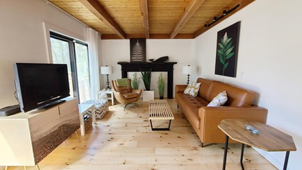 Wellfleet Cape Cod vacation rental - Living room with comfortable furniture and flat screen TV
