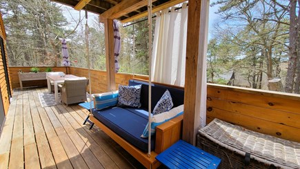 Wellfleet Cape Cod vacation rental - Wonderful deck with outdoor swing