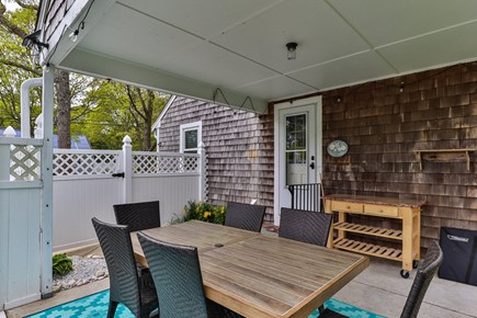 West Yarmouth Cape Cod vacation rental - Outdoor dining space with room for the whole family, private!