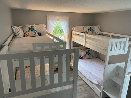 Teaticket Falmouth Cape Cod vacation rental - Bunk Bedroom with fresh linens and closet