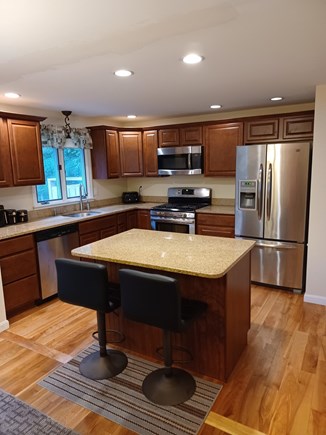 Yarmouth Cape Cod vacation rental - Island and kitchen.