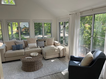 Dennis Cape Cod vacation rental - Large cathedral ceiling sunroom/family room