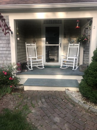 Wareham MA vacation rental - Front porch where you can relax on the rocking chairs