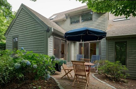 New Seabury Cape Cod vacation rental - Patio; Tee 8 on Dunes Course view!