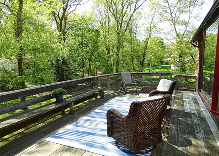 Sandwich Cape Cod vacation rental - Large deck with grill overlook private backyard